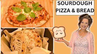 SOURDOUGH PIZZA + FRESH BREAD | FROM SCRATCH BAKING #subscribe
