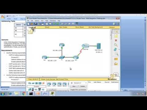 Packet Trace 5.3.1.2   - Skills Integration Challenge, CCNA3 - Chapter 5