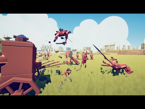 TABS Me 6 Halberd and 2 Snake Archer Vs. Every siege Units from the alpha + Rapid Fire Bug DLC