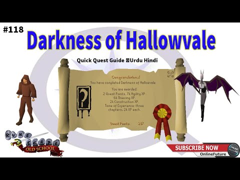 OSRS│How To Complete Darkness of Hallowvale Quest 2021│Urdu & Hindi