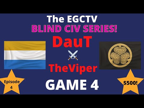 AOE 3 (DE) DauT vs TheViper! Blind Civ Series $500 Match - GAME 4!