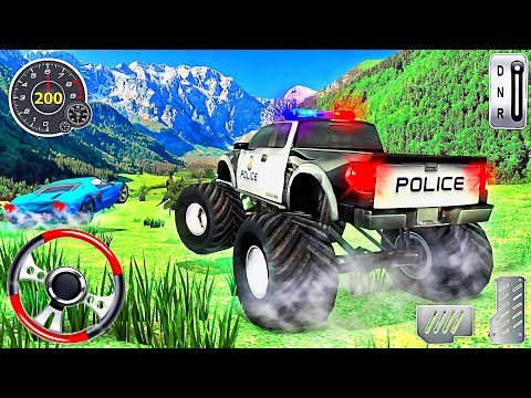 Police Monster Truck Gangster Driver 3D - Cop Car Driving Simulator - Best Android GamePlay