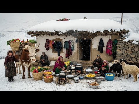 Surviving the Coldest Mountain Village of Afghanistan | Cooking & Daily Life in Snowy Winter