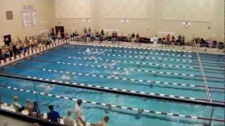 preview picture of video 'David Hantz Breaks100 yard Backstroke school and sectional record'