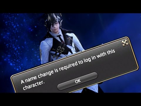 When you change your character's name [FFXIV]