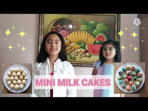 Celestine Makes Mini Milk Cakes | With Her Little Sister Athena