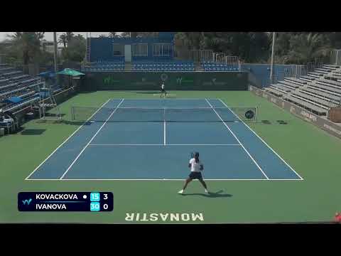 Alena Kovackova [7] (CZE) vs Iva Ivanova [8] (BUL) // 6-0 6-4 // W15 Monastir // Semi-final