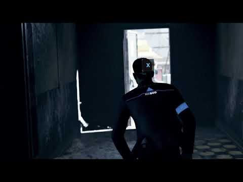 Detroit become human (PC gameplay) Connor chasing scene