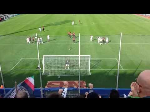 Salernitana - Juve Stabia 3-2 Il rigore di Caetano Calil
