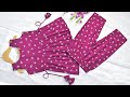Kids Naira Style Kurti Pant Cutting And Stitching Ll Baby Suit Cutting