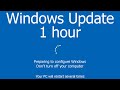 Windows Update Screen 1 hour REAL COUNT in 4K UHD !