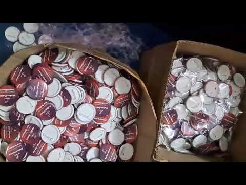 Customized button badge (bulk quantity), for promotional