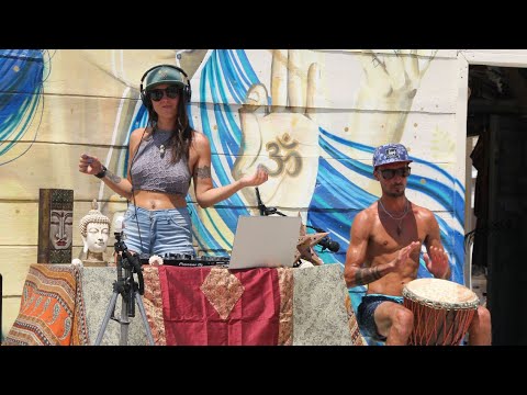 INDRA & MATU | Organic House Mix and Djembe Drum @ Holbox, Mexico (HOLBOX MURAL SESSIONS)