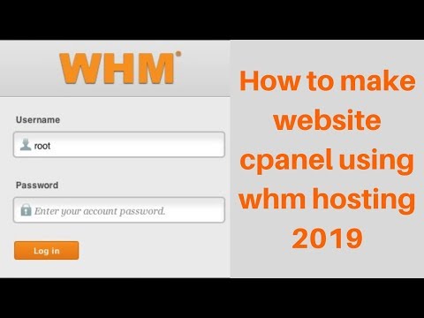 How to make website cpanel using whm hosting 2019