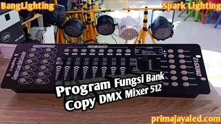 Setting Par LED Program Bank Copy DMX 512