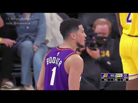 D'Angelo Russell irritates & taunts Devin Booker then hypes up the crowd 😂