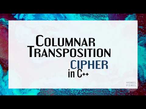 Transposition Algorithm Code In C