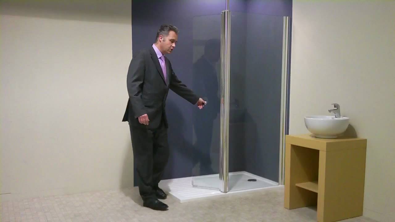 Unishower 1200 walk in shower screen and 1400 x 900 tray