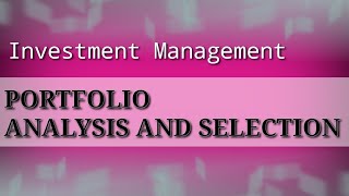 Portfolio Analysis and Selection | Malayalam