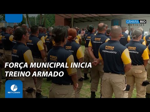 Nova força de elite da Guarda Municipal inicia treinamento armado no Rio
