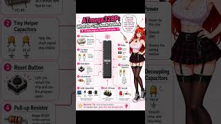 What Does the ATmega328P Need to Work? 💗 Arduino for Beginners #Shorts