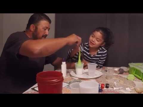 Making slime with Ladybug