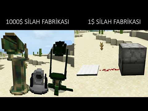 MİNECRAFT 1000$ SİLAH FABRİKASI VS 1$ SİLAH FABRİKASI