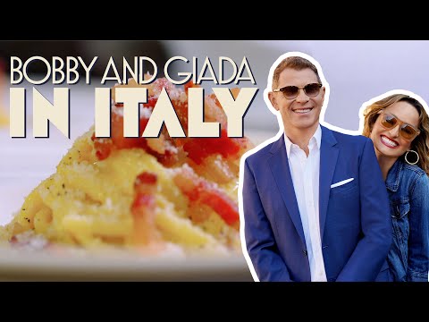 Bobby Flay and Giada De Laurentiis Eat Iconic Pasta alla Carbonara in Rome | discovery+