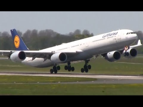 A great Plane spotting day at Dusseldorf airport! A340, 777, A380, and more!