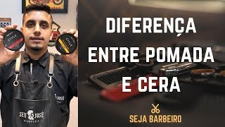 Diferença entre pomada e cera para cabelo