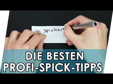 Spicken in der Schule 👍 Spicker verstecken 📚 Spickertipps Teil 1 | Spicker für die Schule