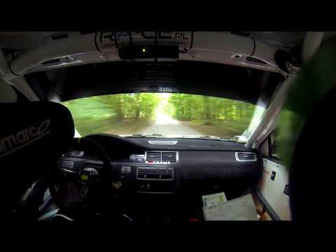 7 Rajd Stomil PS 5 CRASH! - Gołęczyna-Dobrków - Pomprowicz/ Sokołowski Honda Civic