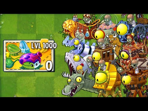 All PULT Plants LEVEL 1000 vs All Final Boss - Plants vs Zombies 2 Mod