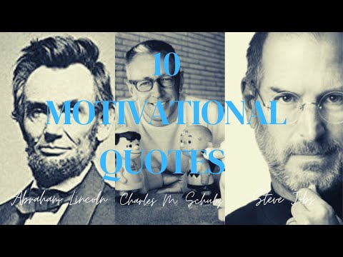 Motivational video for success!_3 | Abraham Lincoln | Charles M. Schulz | Steve Jobs etc.