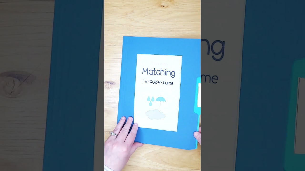 File Folder Games for Spring  #springlesssons #filefolder #autismclassroom