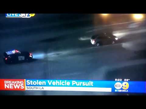 CHP and LASD pursued a high speed stolen vehicle Part 1 12/12/2016