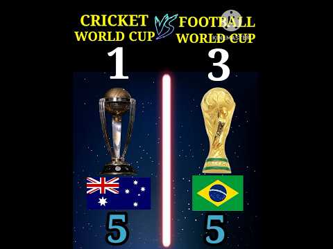 Cricket World Cup VS Football World Cup❓| #shorts #cricket #football