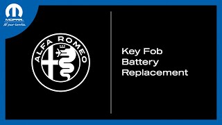 Key Fob Battery Replacement | How To | 2023 Alfa Romeo Giulia