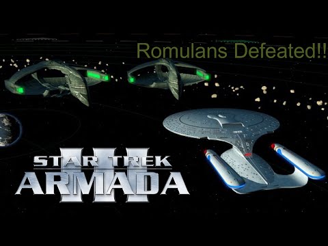 ROMULANS DEFEATED!!-Star trek armada III (Federation)