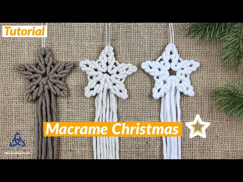 DIY Macrame Christmas Tree Decoration EASY Christmas Crafts