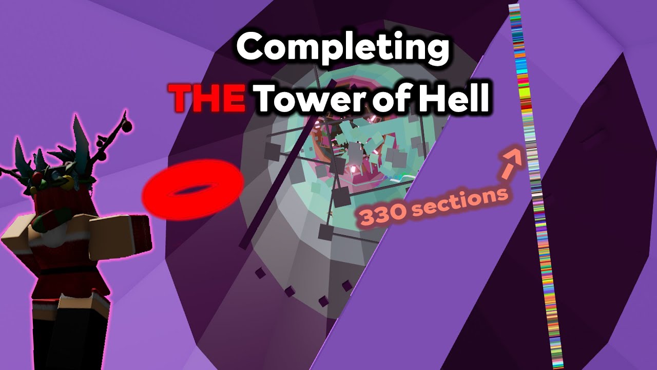 Completing THE Tower of Hell (330 sections) - ROBLOX Tower of Hell