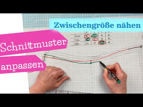 Adapting sewing patterns | Multi-size pattern | Sewing in-between sizes | DIY sewing instructions...