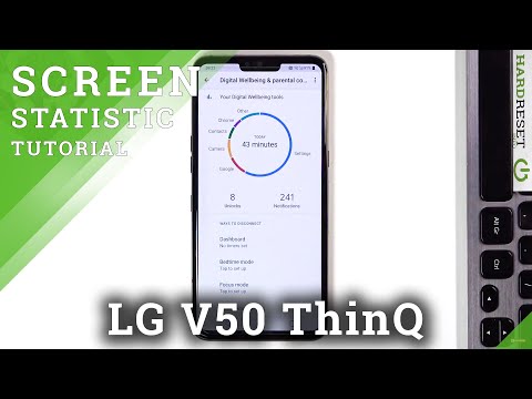 How to Detect Total Usage Time in LG V50 ThinQ - Check Time Statistics