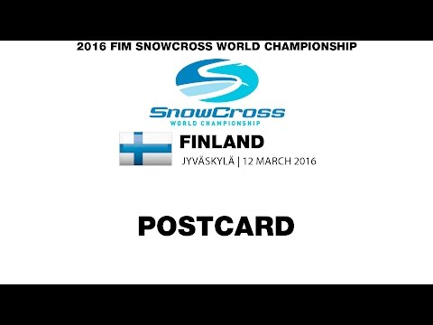 2016 FIM Snowcross World Championship Finland Postcard