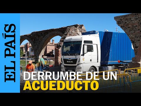 Un șofer român de TIR a distrus un monument istoric, în Spania | Apeductul, construit în 1783, este una dintre cele mai emblematice structuri din istoria orașului Algeciras