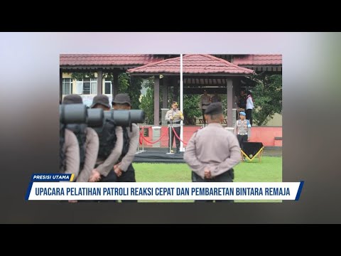 POLRESTA BANYUMAS UPACARA PATROLI REAKSI CEPAT DAN PEMBARETAN BINTARA REMAJA