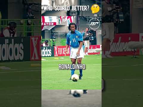 Old school players free kicks 🔥 Who scored better? ⚽ Beckham, Ronaldinho, Roberto Carlos 