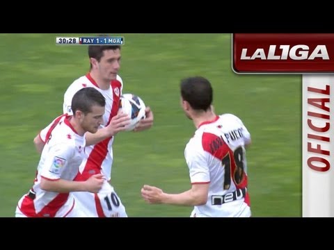 Gol de penalti de Piti (1-1) en el Rayo Vallecano - Málaga CF - HD