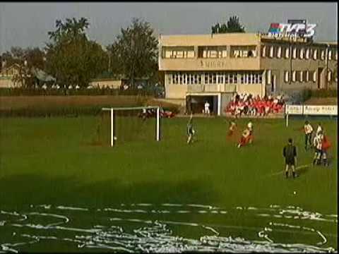 Wigry Suwałki - Jagiellonia 0:2 V kolejka III ligi 2002/2003 - bramka na 0:1