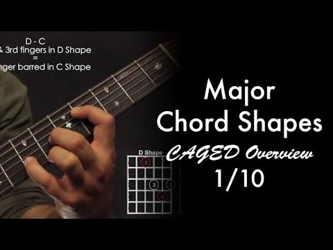 Major Chord Shapes | CAGED Overview 1/10